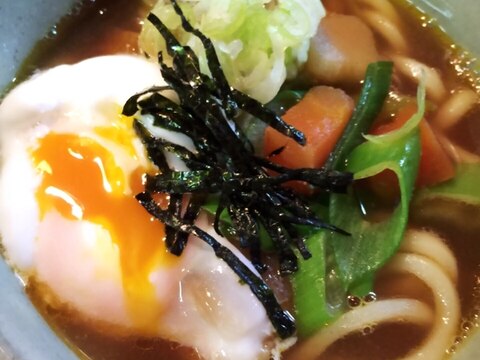 残りもので手抜き&美味しいカレーうどん♡